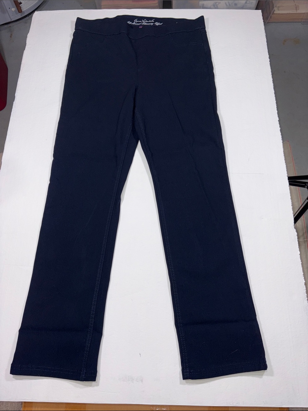 Gloria Vanderbilt Navy All-Round Slimming Effect Stretch Pants